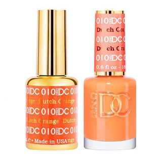  DND DC Gel Nail Polish Duo - 010 Orange Colors - Dutch Orange by DND DC sold by DTK Nail Supply