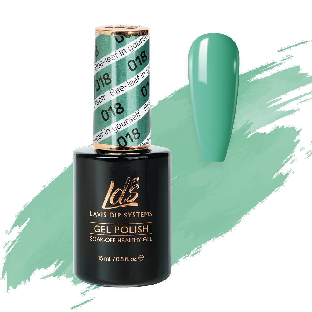 LDS Gel Polish 018 - Green Colors - Bee-Leaf In Yourself