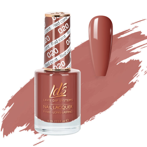 LDS Nail Lacquer - 020 Red Cent by LDS sold by DTK Nail Supply