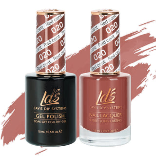  LDS Gel Nail Polish Duo - 020 Red Colors - Red Cent by LDS sold by DTK Nail Supply