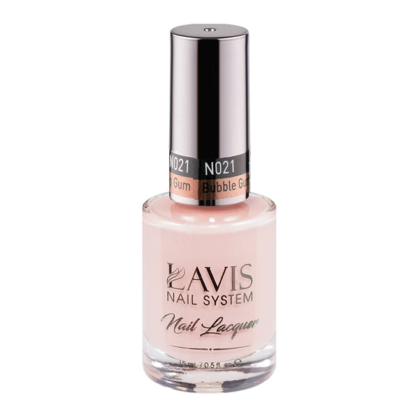 LAVIS Nail Lacquer - 021 Bubble Gum Pop Gum by LAVIS NAILS sold by DTK Nail Supply