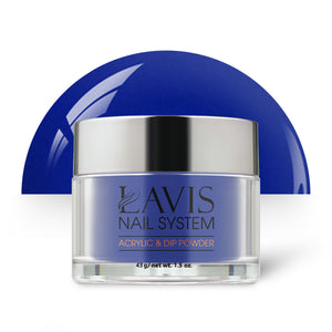 Lavis Acrylic Powder - 026 Classic Blue by LAVIS NAILS sold by DTK Nail Supply