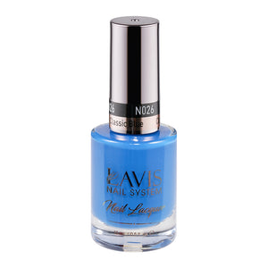 LAVIS Nail Lacquer - 026 Classic Blue by LAVIS NAILS sold by DTK Nail Supply