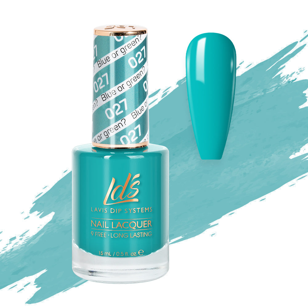 LDS Nail Lacquer - 027 Blue Or Green by LDS sold by DTK Nail Supply