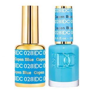  DND DC Gel Nail Polish Duo - 028 Blue Colors - Copen Blue by DND DC sold by DTK Nail Supply