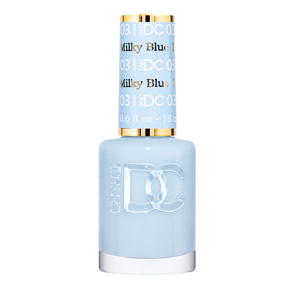 DND DC Nail Lacquer - 031 Blue Colors - Milky Blue by DND DC sold by DTK Nail Supply