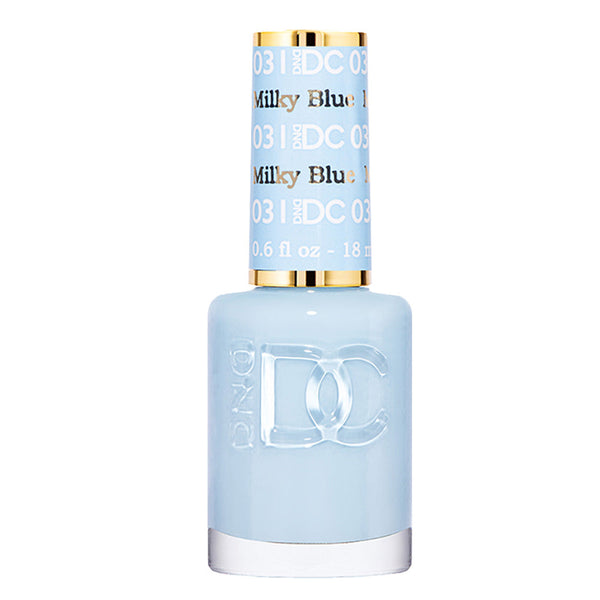 DND DC Nail Lacquer - 031 Blue Colors - Milky Blue by DND DC sold by DTK Nail Supply