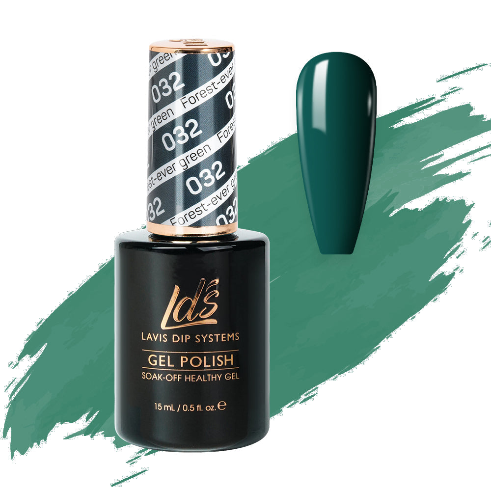 LDS Gel Polish 032 - Green Colors - Forest-Ever Green