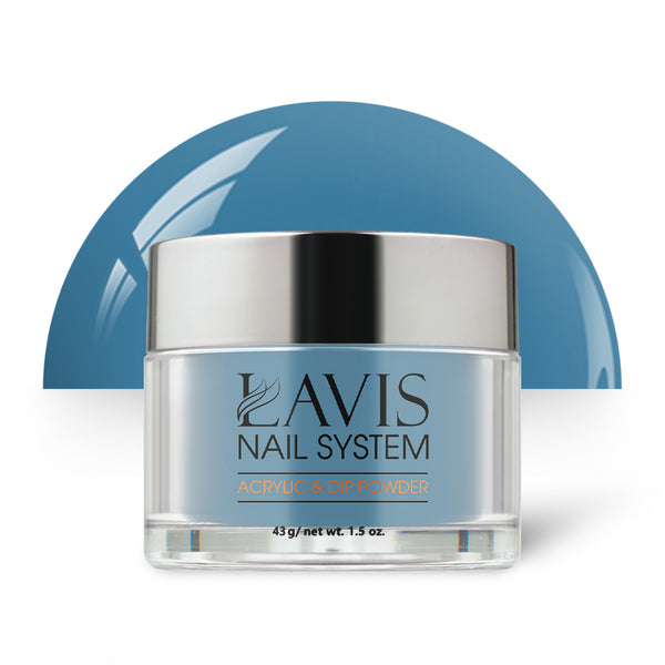 Lavis Acrylic Powder - 035 Default Ocean Blue by LAVIS NAILS sold by DTK Nail Supply