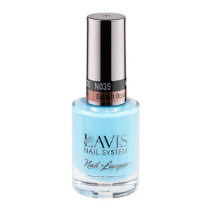 LAVIS Nail Lacquer - 035 Default Ocean Blue by LAVIS NAILS sold by DTK Nail Supply