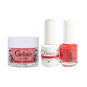 Gelixir 3 in 1 - 039 Cardinal - Acrylic & Dip Powder, Gel & Lacquer by Gelixir sold by DTK Nail Supply
