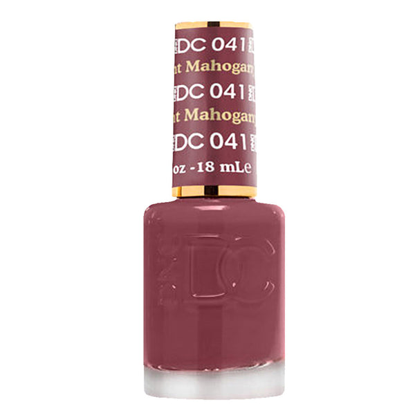 DND DC Nail Lacquer - 041 Brown Colors - Light Mahogany by DND DC sold by DTK Nail Supply