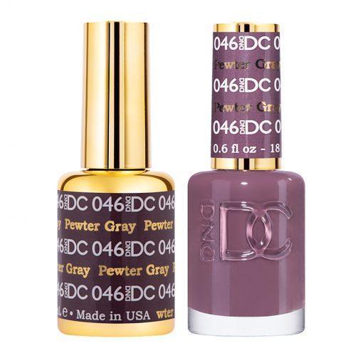 DND DC Gel Nail Polish Duo - 046 Pewter Gray by DND DC sold by DTK Nail Supply