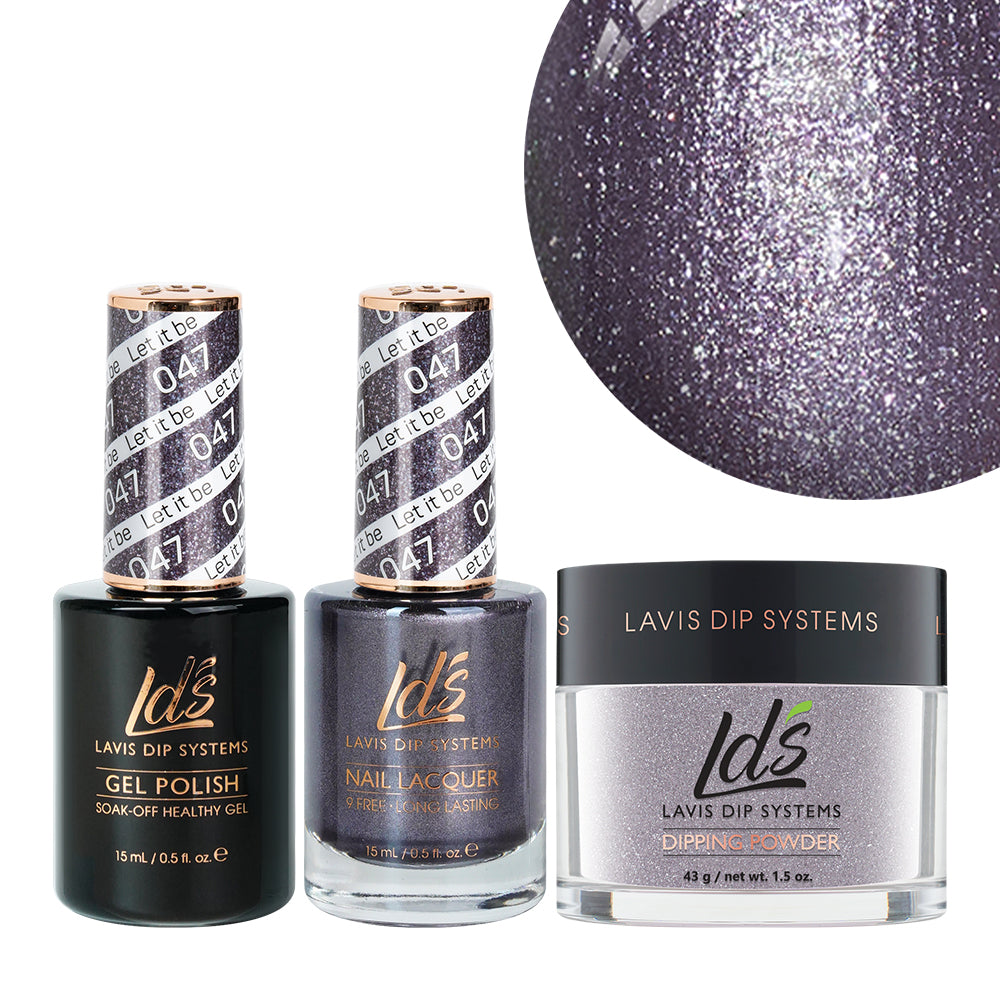 LDS 3 in 1 - 047 Let It Be - Dip, Gel & Lacquer Matching by LDS sold by DTK Nail Supply