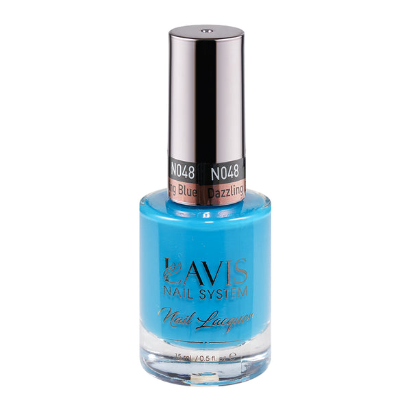 LAVIS Nail Lacquer - 048 Dazzling Blue by LAVIS NAILS sold by DTK Nail Supply