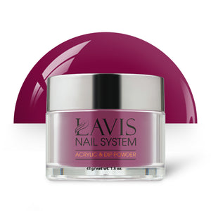 Lavis Acrylic Powder - 054 Hibiscus Tea Pink by LAVIS NAILS sold by DTK Nail Supply