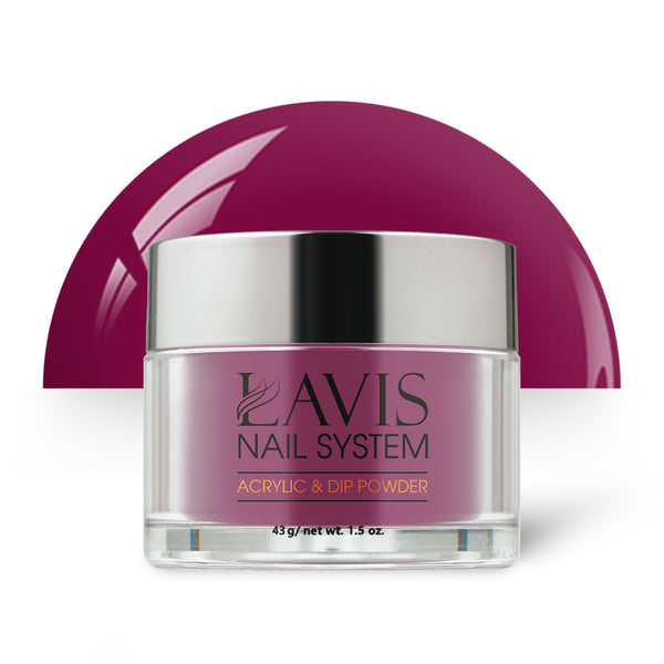 Lavis Acrylic Powder - 054 Hibiscus Tea Pink by LAVIS NAILS sold by DTK Nail Supply