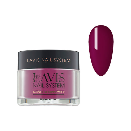 Lavis Acrylic Powder - 054 Hibiscus Tea Pink by LAVIS NAILS sold by DTK Nail Supply