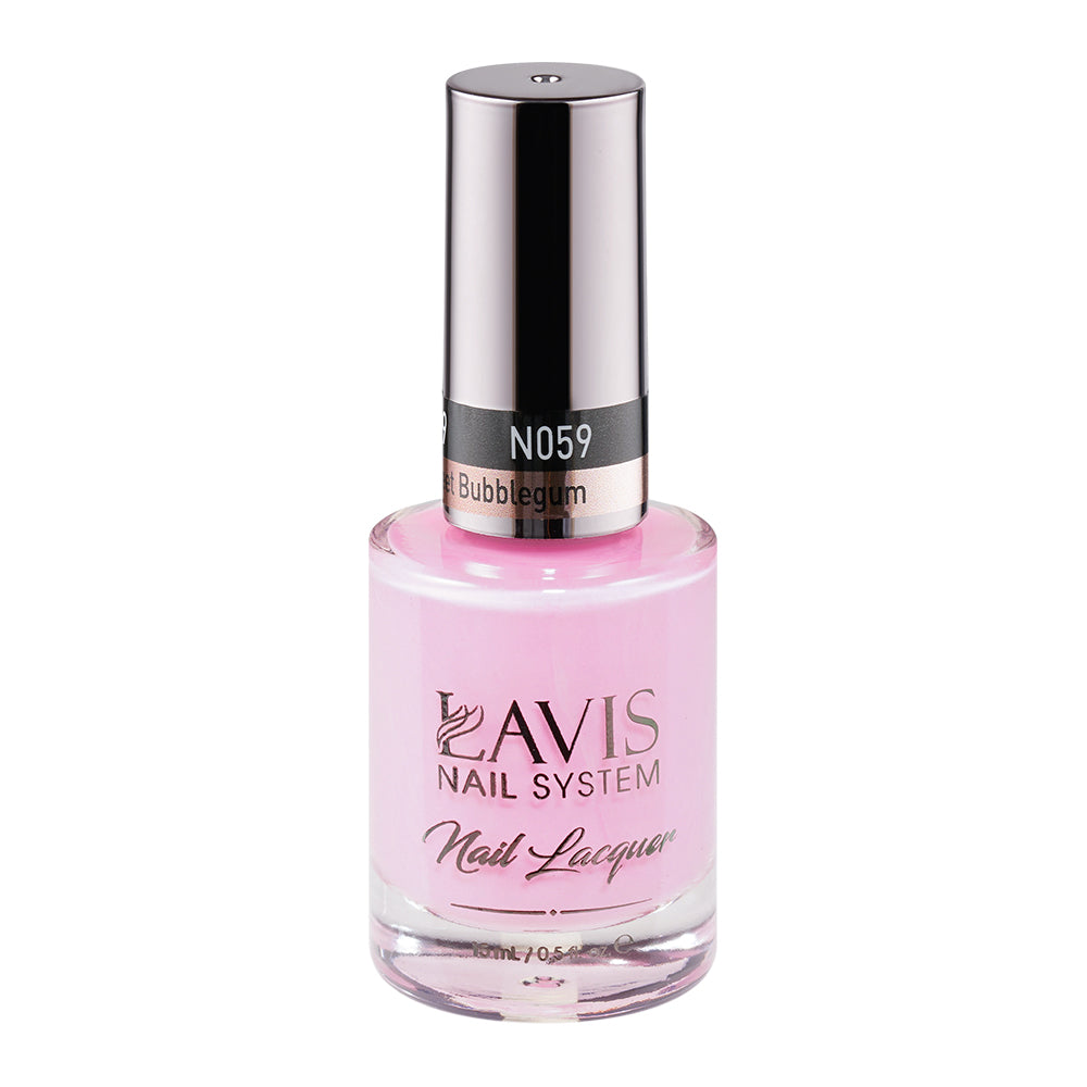 LAVIS Nail Lacquer - 059 Sweet Bubblegum by LAVIS NAILS sold by DTK Nail Supply