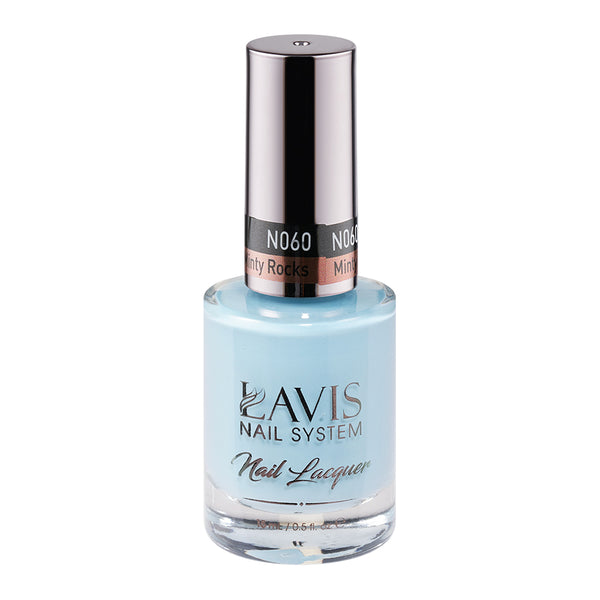 LAVIS Nail Lacquer - 060 Minty Rocks by LAVIS NAILS sold by DTK Nail Supply