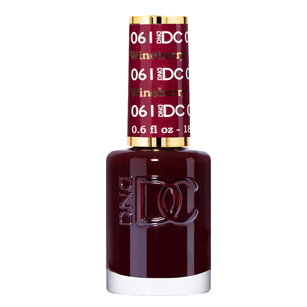 DND DC Nail Lacquer - 061 Red Colors - Wine Berry by DND DC sold by DTK Nail Supply