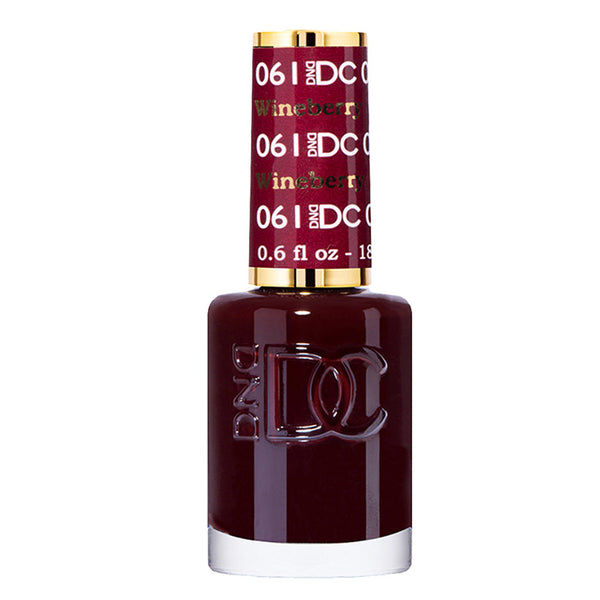 DND DC Nail Lacquer - 061 Red Colors - Wine Berry by DND DC sold by DTK Nail Supply