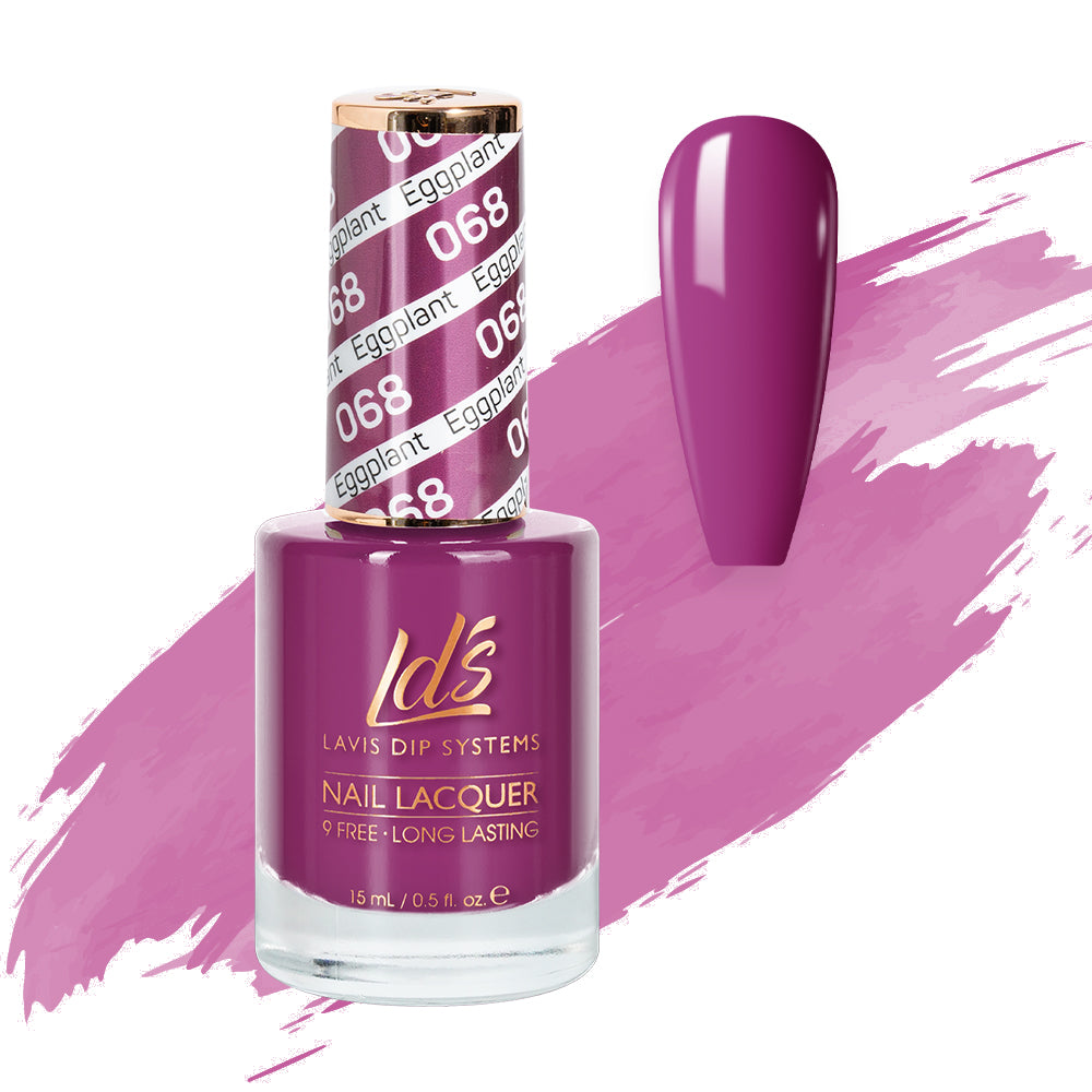 LDS Nail Lacquer - 068 Eggplant by LDS sold by DTK Nail Supply
