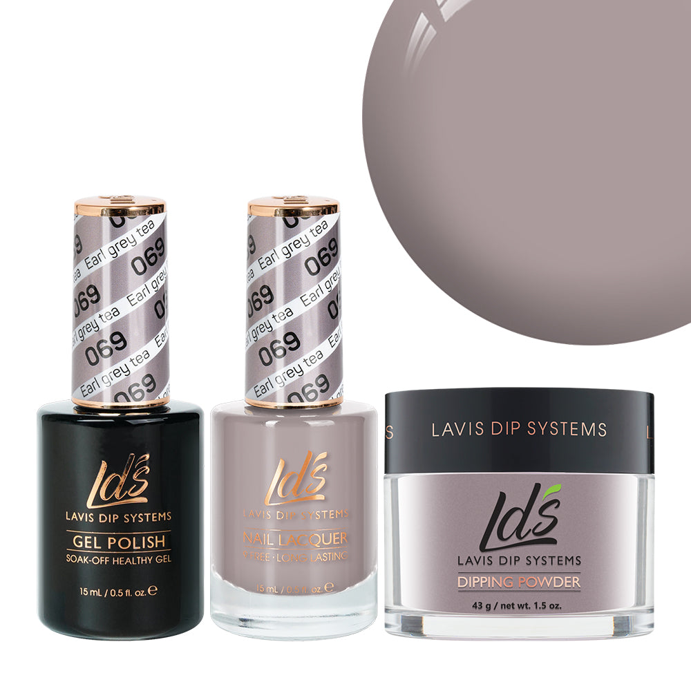 LDS 3 in 1 - 069 Earl Grey Tea - Dip, Gel & Lacquer Matching by LDS sold by DTK Nail Supply