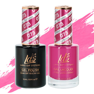 LDS Gel Nail Polish Duo - 073 Pink Colors - #Girlboss by LDS sold by DTK Nail Supply