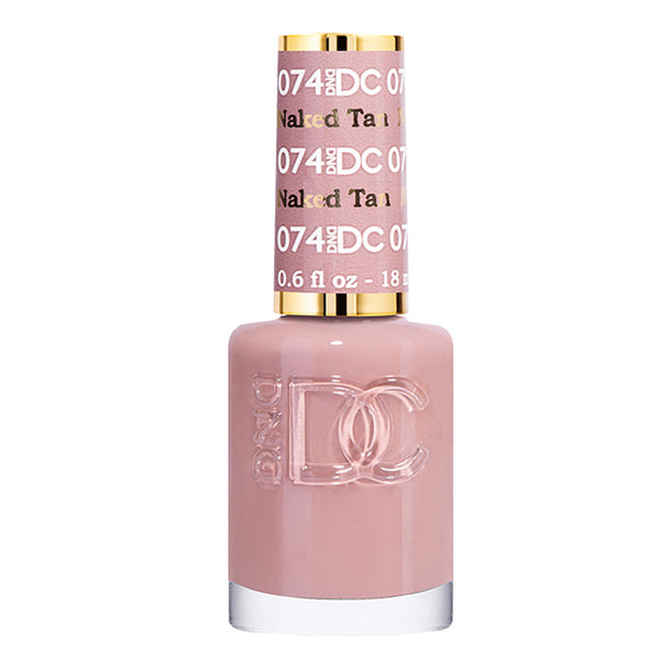 DND DC Nail Lacquer - 074 Brown Colors - Naked Tan by DND DC sold by DTK Nail Supply