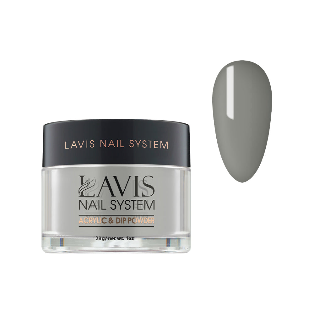 Lavis Acrylic Powder - 075 Cloudy Gray by LAVIS NAILS sold by DTK Nail Supply