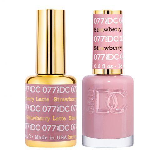 DND DC Gel Nail Polish Duo - 077 Strawberry Latte by DND DC sold by DTK Nail Supply
