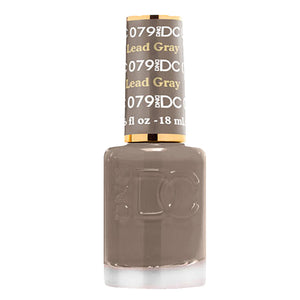 DND DC Nail Lacquer - 079 Gray Colors - Lead Gray by DND DC sold by DTK Nail Supply