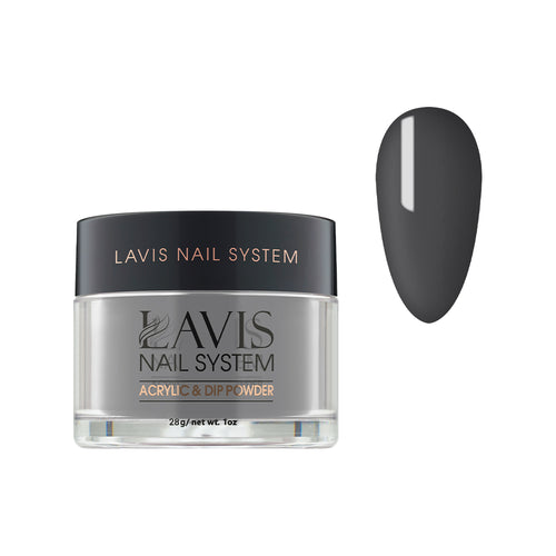 Lavis Acrylic Powder - 079 Metal Gray by LAVIS NAILS sold by DTK Nail Supply