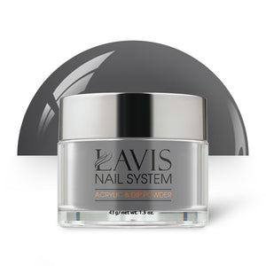 Lavis Acrylic Powder - 079 Metal Gray by LAVIS NAILS sold by DTK Nail Supply