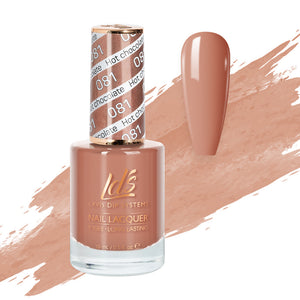 LDS Nail Lacquer - 081 Hot Chocolate by LDS sold by DTK Nail Supply