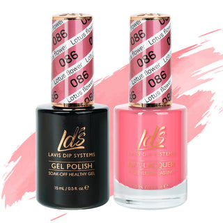  LDS Gel Nail Polish Duo - 086 Pink Colors - Lotus Flower by LDS sold by DTK Nail Supply