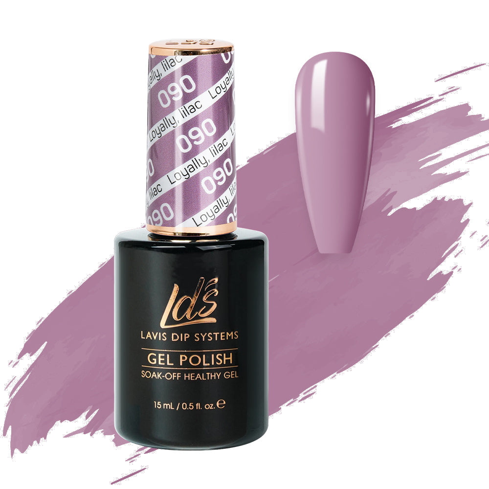 LDS Hema Free Gel Polish 090 - Loyally, Lilac by LDS HEMA FREE GEL POLISH sold by DTK Nail Supply