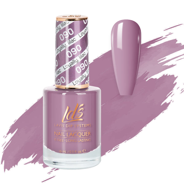 LDS Nail Lacquer - 090 Loyally, Lilac by LDS sold by DTK Nail Supply