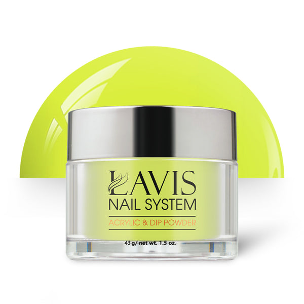 Lavis Acrylic Powder - 090 Neon Banana by LAVIS NAILS sold by DTK Nail Supply
