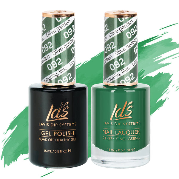 LDS Gel Nail Polish Duo - 092 Olive Garden by LDS sold by DTK Nail Supply