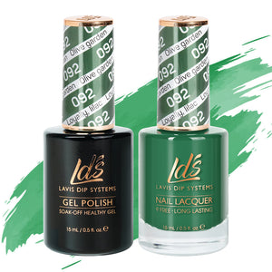 LDS Gel Nail Polish Duo - 092 Olive Garden by LDS sold by DTK Nail Supply