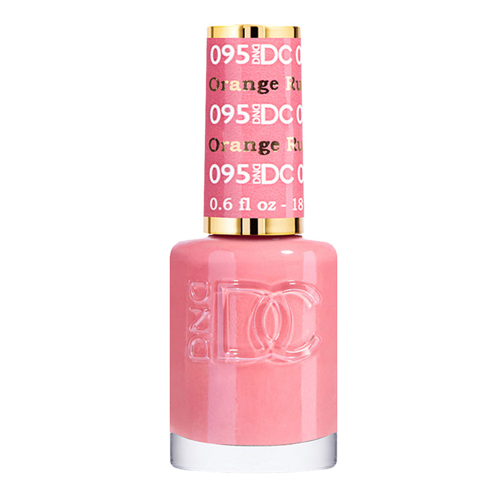 DND DC Nail Lacquer - 095 Pink Colors - Orange Rust by DND DC sold by DTK Nail Supply