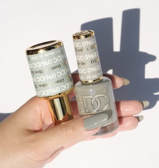 DND DC Nail Lacquer - 096 Gray Colors - Olive Garden by DND DC sold by DTK Nail Supply