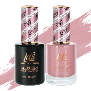  LDS Gel Nail Polish Duo - 097 Pink Colors - Que Sera Sera by LDS sold by DTK Nail Supply