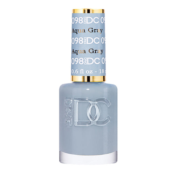 DND DC Nail Lacquer - 098 Gray Colors - Aqua Gray by DND DC sold by DTK Nail Supply