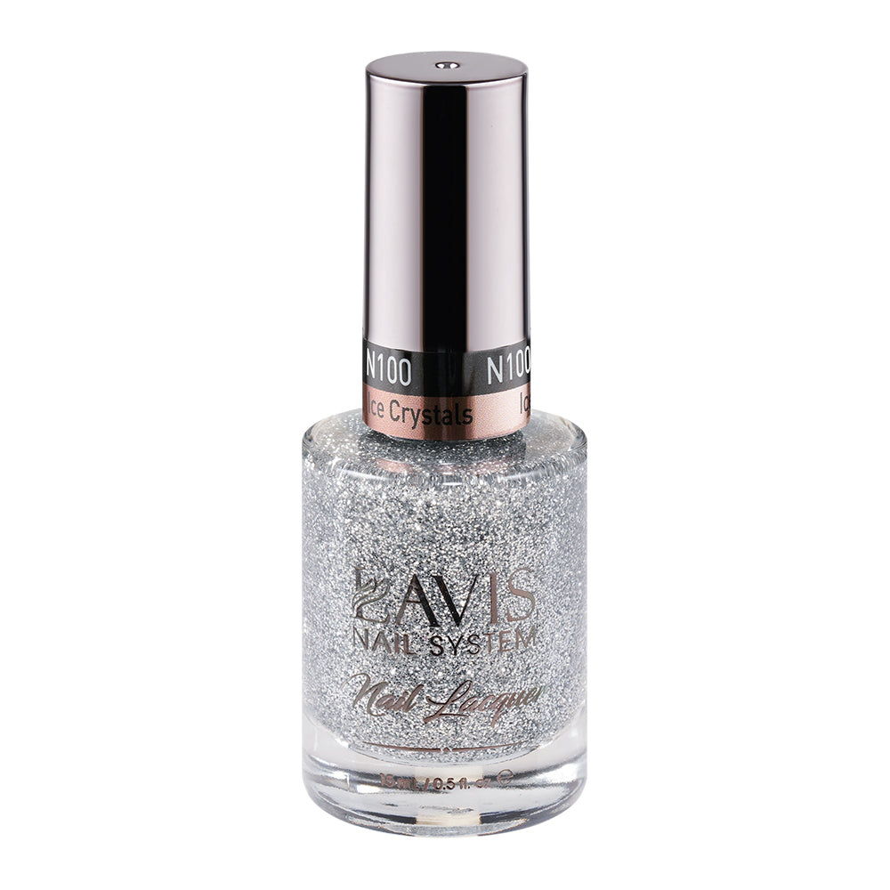 LAVIS Nail Lacquer - 100 Ice Crystals by LAVIS NAILS sold by DTK Nail Supply