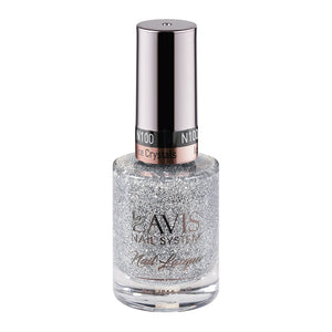 LAVIS Nail Lacquer - 100 Ice Crystals by LAVIS NAILS sold by DTK Nail Supply