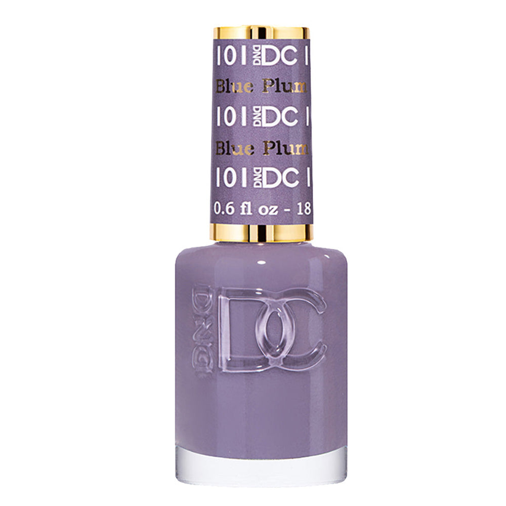 DND DC Nail Lacquer - 101 Purple, Gray Colors - Blue Plum by DND DC sold by DTK Nail Supply