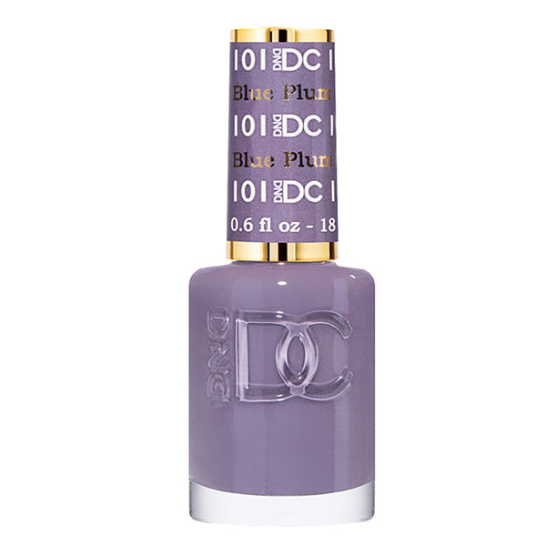 DND DC Nail Lacquer - 101 Purple, Gray Colors - Blue Plum by DND DC sold by DTK Nail Supply